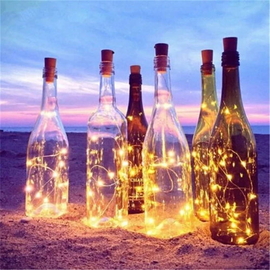 Guirlande lumineuse LED avec bouchon de bouteille